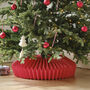 Paper Honeycomb Tree Skirt Red, thumbnail 1 of 4