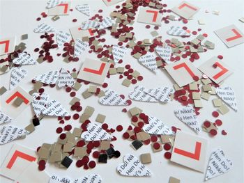 Personalised 'L' Plate Hen Party Table Confetti, 2 of 2