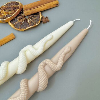 Snake Taper Candle Halloween Candle For Dinner Tables, 4 of 10