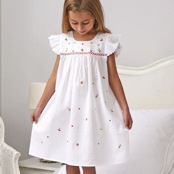 Personalised Girls Fruit Cotton Dress, 3 of 4