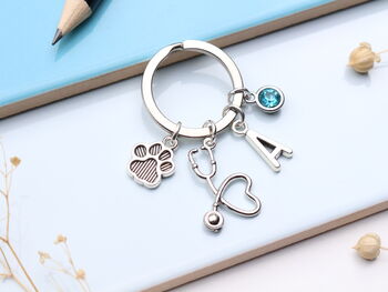 Personalised Veterinary Keyring Vet Thank You Gift, 2 of 11