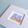 British Summer Beach Chairs Mini Art Print, thumbnail 2 of 9