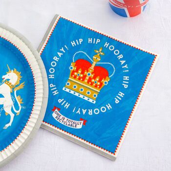Kings Coronation Royal Paper Party Napkins, 3 of 7