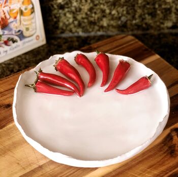 Gifts For Foodies: Seven Handmade Ceramic Chillies Dish, 4 of 7