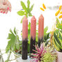 Ombre Ribbed Pillar Candle, thumbnail 1 of 8