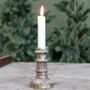 A Bundle Of Six Short Linen Dinner Candles, thumbnail 4 of 8