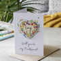 Personalised Will You Be My Bridesmaid Magnet Card, thumbnail 5 of 9