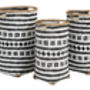 Black And White Bamboo Baskets, thumbnail 1 of 2