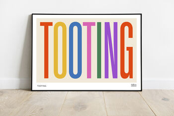 Tooting Typographic Print, 2 of 5