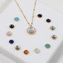 Barcelona Birthstone Gold Plated Necklace, thumbnail 1 of 7