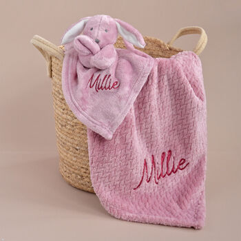 Personalised Dusty Pink Gift Set For Baby Girl, 4 of 7