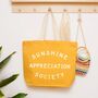 ‘Sunshine Appreciation Society’ Canvas Tote Bag, thumbnail 3 of 8