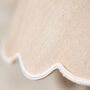 Scalloped Round Cotton Lampshade, thumbnail 3 of 4