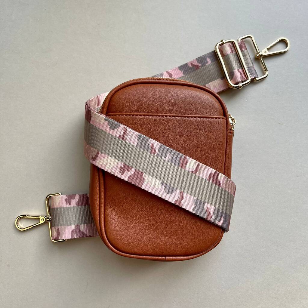 Colour Stripe Camouflage Bag Strap In Pink By Nest Gifts