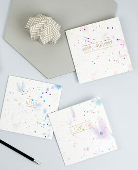 Sorry Card With Gold Foil, 3 of 3