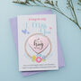 Personalised Little Hug Token 'I Miss You' Floral Card, thumbnail 1 of 6