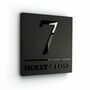 Personalised House Number And Name Sign With Dividing Line, thumbnail 3 of 10