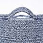 Navy Large Cotton Rope Storage Basket With Handles, thumbnail 4 of 4