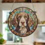 Springer Spaniel Stained Glass Effect Suncatcher, thumbnail 5 of 6