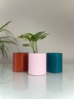 Personalised Name Plant Pot With Optional Inner Pot, 4 of 8