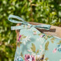 Set Of Two Floral Jardin Seat Pads With Ties, thumbnail 4 of 4