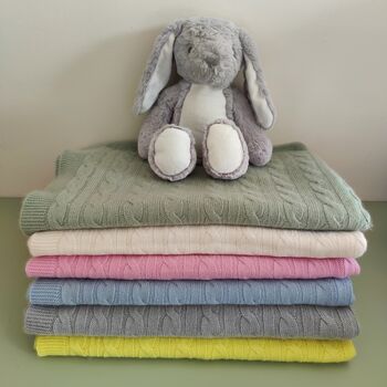 Personalised 100% Cashmere Baby Blanket Gift Boxed, 2 of 12