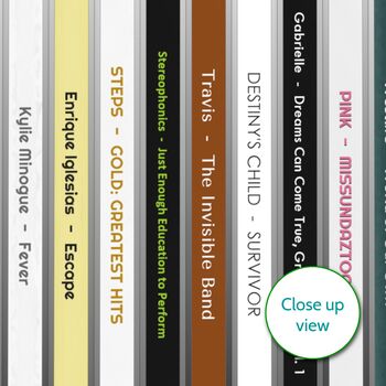 Personalised 25th Birthday Card Music Albums 2001, 3 of 7