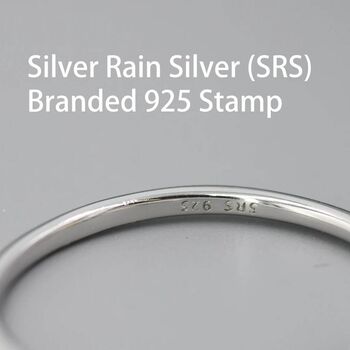 Sterling Silver Natural Jasper Jade Droplet Ring, 8 of 11