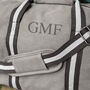 Personalised Grey Canvas Holdall With Shoulder Strap, thumbnail 2 of 5