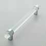 Clear Glass Cabinet Bar Handles With Chrome Finishs, thumbnail 6 of 8
