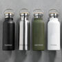 Personalised Insulated Water Bottle With Bamboo Lid, thumbnail 1 of 9