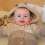 Personalised Knitted Bear Two Piece Baby Clothing Set, thumbnail 3 of 10