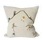Swimmers Embroidered Cushion Cover, thumbnail 4 of 10
