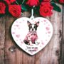 Personalised Pet Boston Terrier Love Decoration, thumbnail 1 of 2