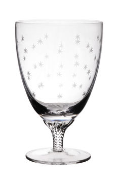 Set Of Six Stars Design Bistro Wine Glasses, 2 of 3