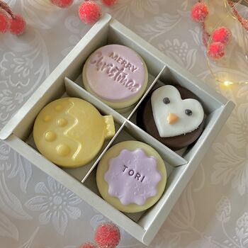 Cute And Personalised Christmas Coated Oreo Gift, 9 of 12