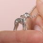 Personalised Bedlington Terrier Silver Necklace, thumbnail 2 of 10