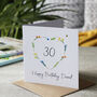 30th Birthday Personalised Photo Magnet Card, thumbnail 7 of 8