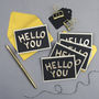 'Hello You!' Mini Notecards Set Of Five, thumbnail 1 of 1