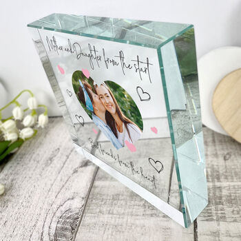 Personalised Mother And Daughter/Son Photo Crystal Token, 5 of 7
