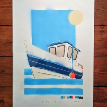 'East Coast Boat' Original Stencil Edition, 5 of 7