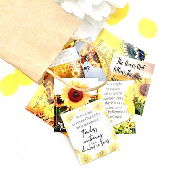 Sunflower Themed Tea Gift | Encouragement Gift | Gardener Gift, 5 of 11