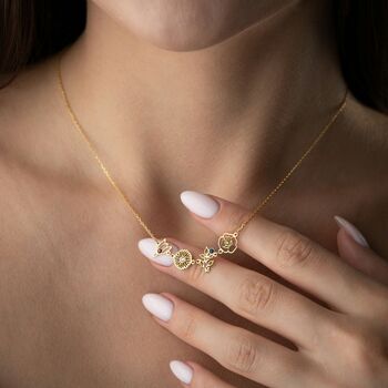 Personalised 'Family Bouquet' Birthstone Flower Necklace, 2 of 11