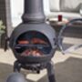 Large Cast Iron Chiminea With Grill, thumbnail 4 of 6
