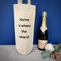Personalised New Home Wine Cotton Bottle Bag, thumbnail 1 of 3