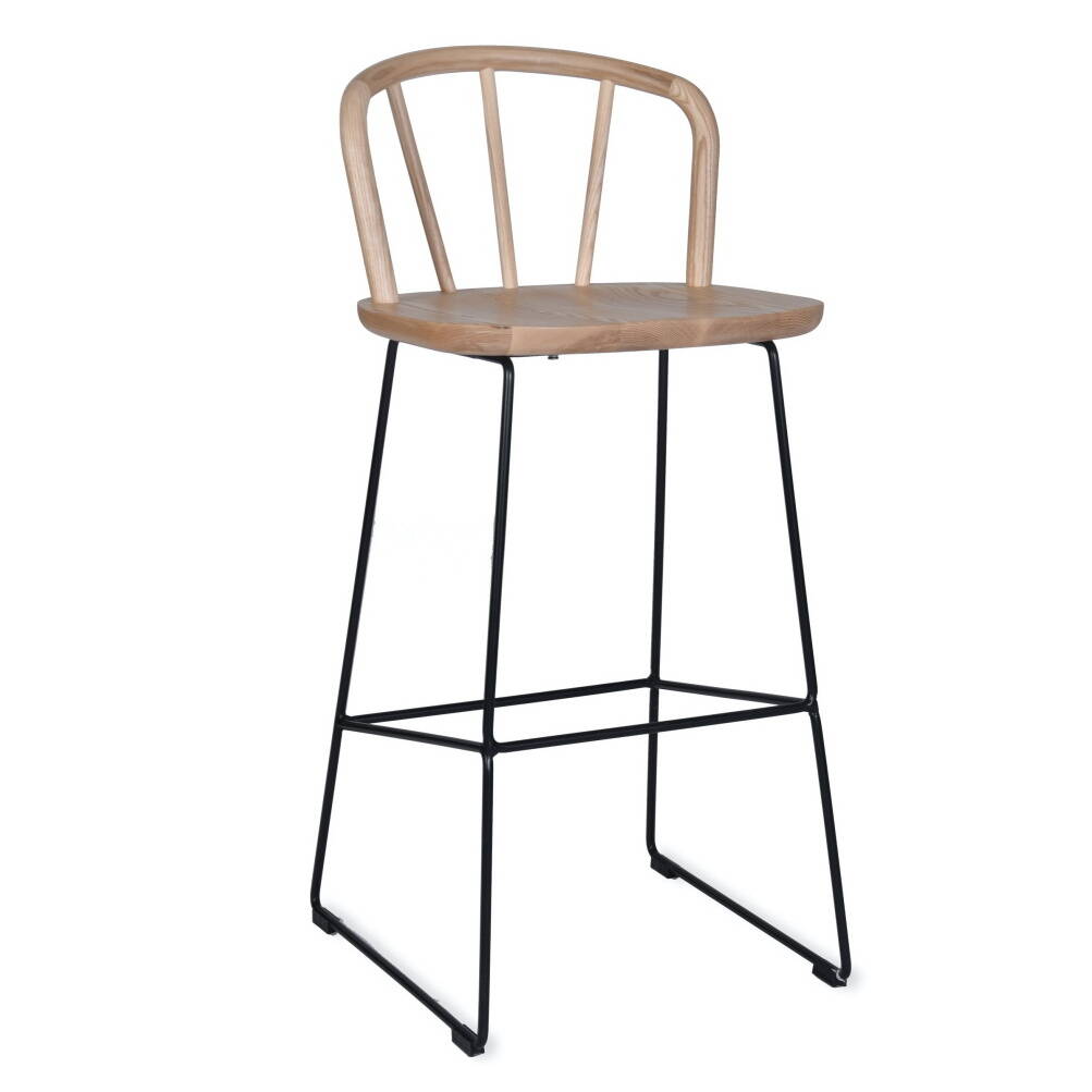 Ash And Steel Bar Stool By All Things Brighton Beautiful