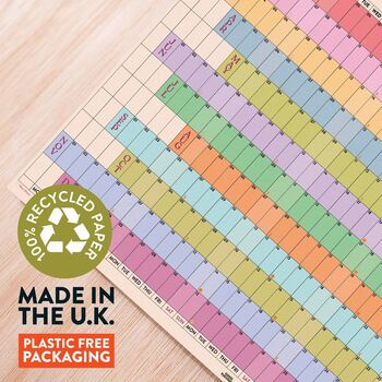 2027 Large A1 Year Wall Planner | Landscape | Rainbow, 3 of 4
