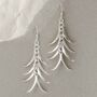Sterling Silver Tropical Dangly Earrings, thumbnail 3 of 8