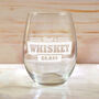Personalised Any Drink Any Name Stemless Glass, thumbnail 2 of 5