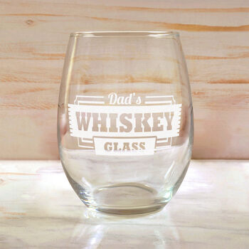 Personalised Any Drink Any Name Stemless Glass, 2 of 5
